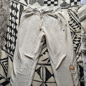Champion cream joggers women’s medium